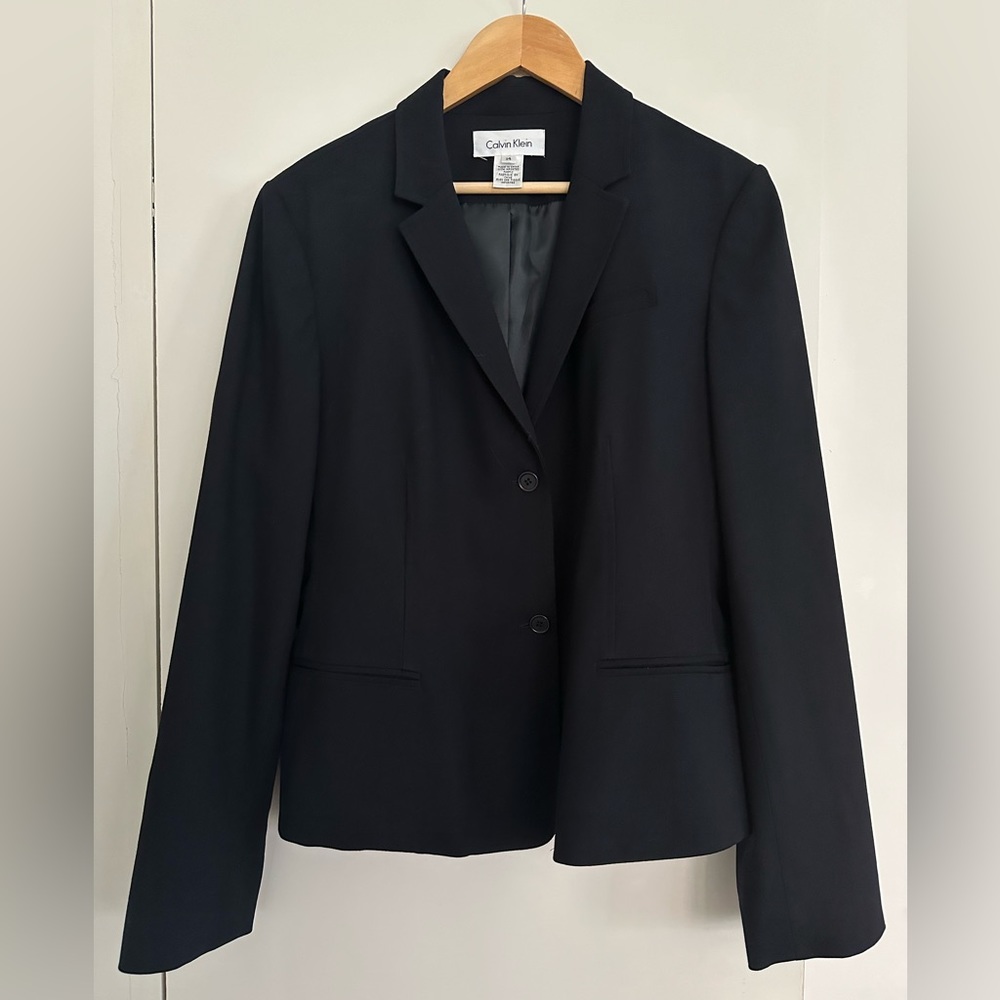 Calvin Klein Blazer size 14 Navy Blue